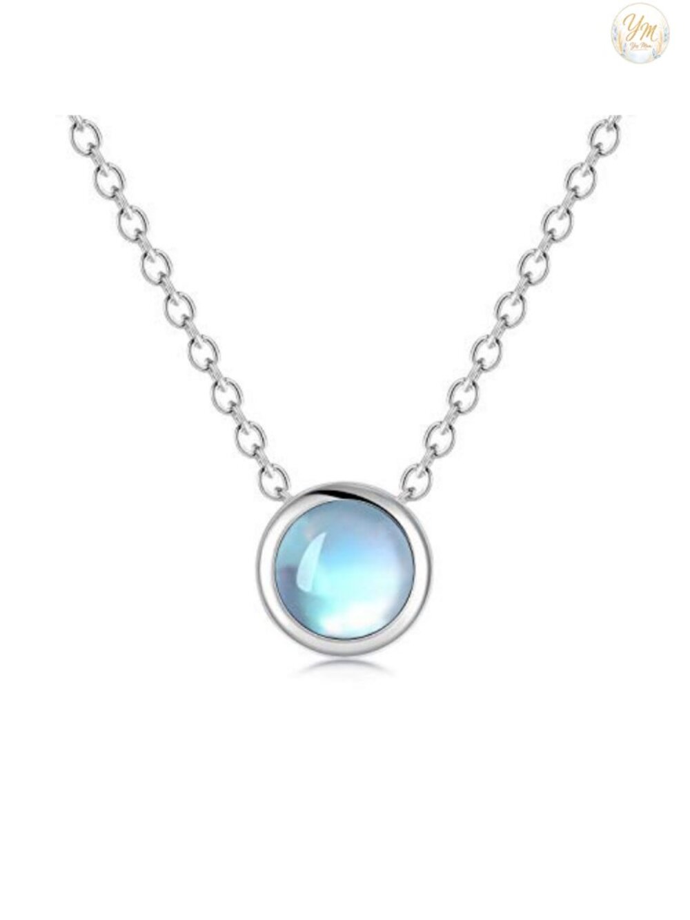 925 Sterling Silver Moonstone Necklace for Women Adjustable Chain Gift